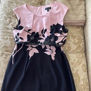 Pink and Black Dress